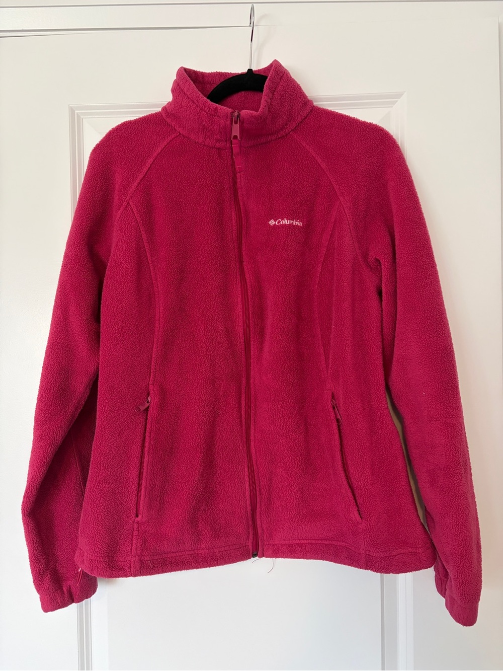 Columbia Women's Raspberry Pink Full-Zip Fleece Jacket